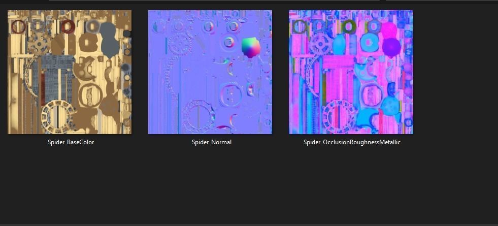 Clockpunk Steampunk spider PBR 4K Robot Animal 3D model_6