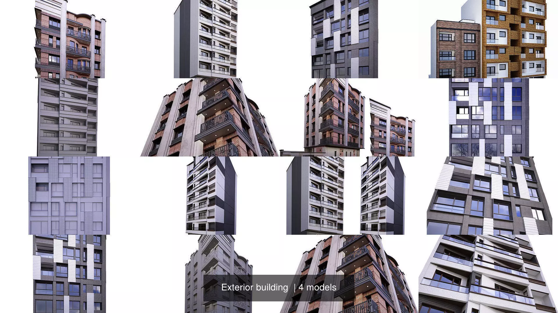 Exterior building  3D Model Collection_0