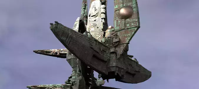 Wraith Alien Relay Station Kit bash  3D model