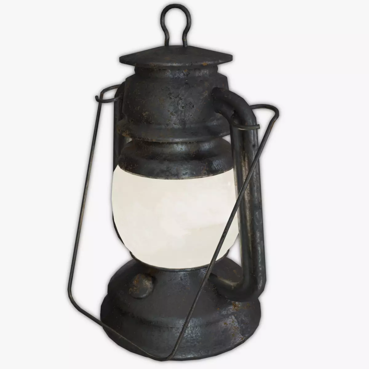 Old Lantern Low-poly 3D model_0