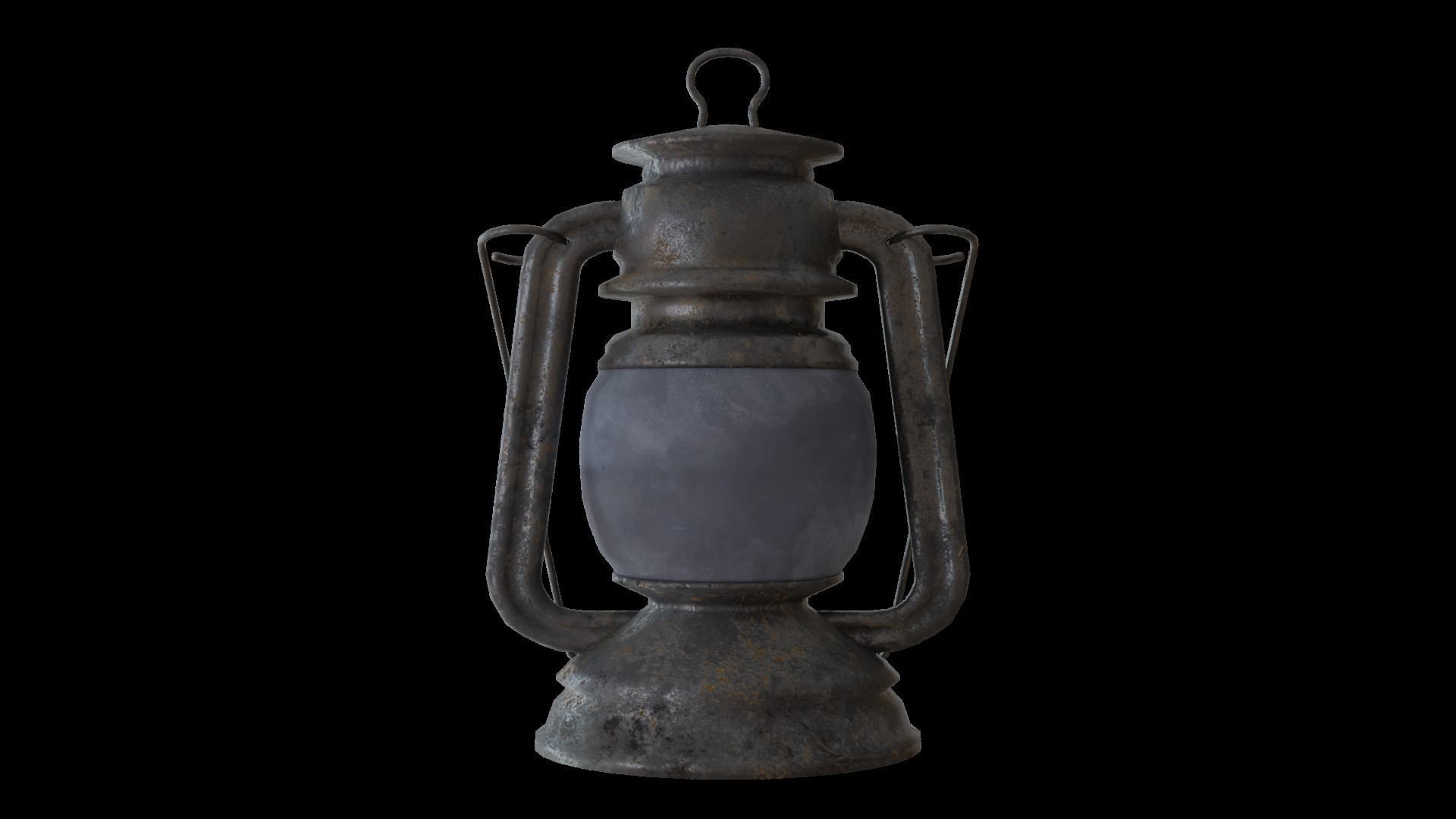 Old Lantern Low-poly 3D model_4