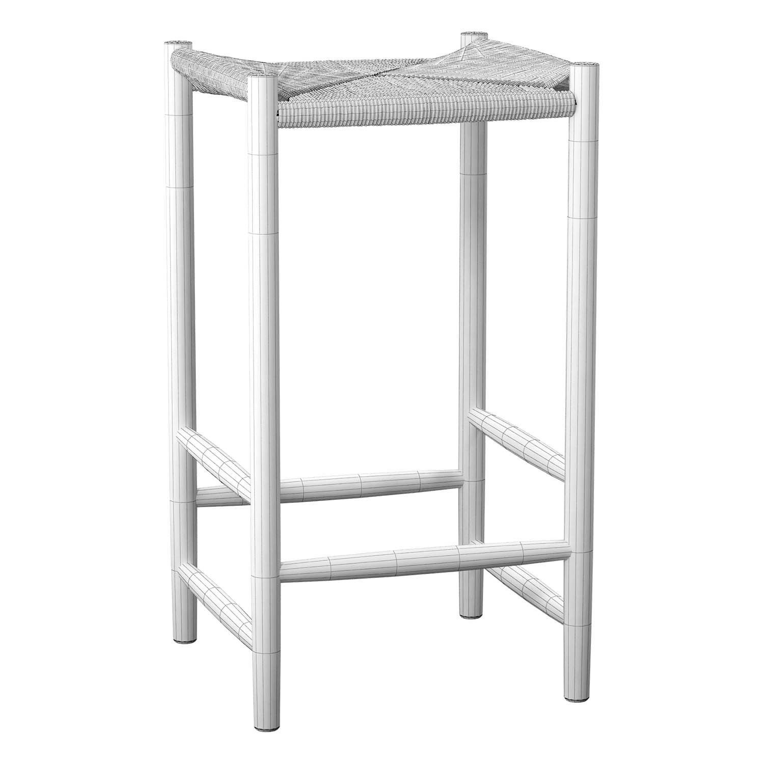 J164C Counter stool 3D model_7