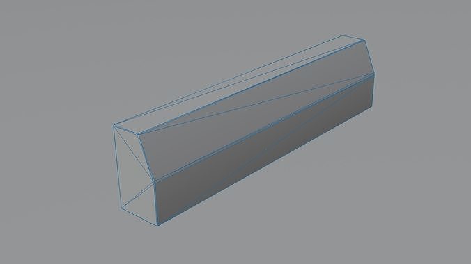 Damaged Concrete Curbs - PBR Textured Low-Poly 3D Asset Low-poly 3D model 6