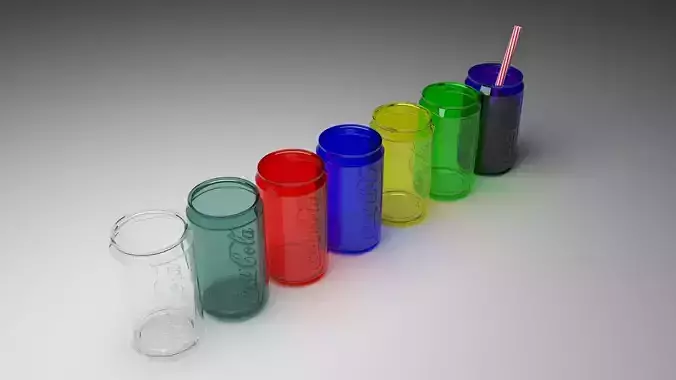 Coca Cola Can Glasses Set