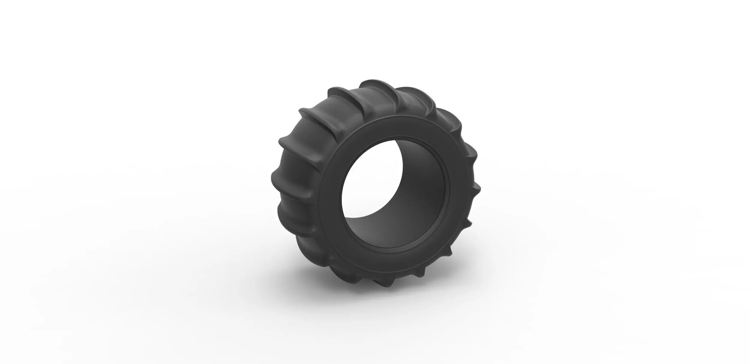 Dune buggy rear tire 6 Scale 1 to 25 3D print model