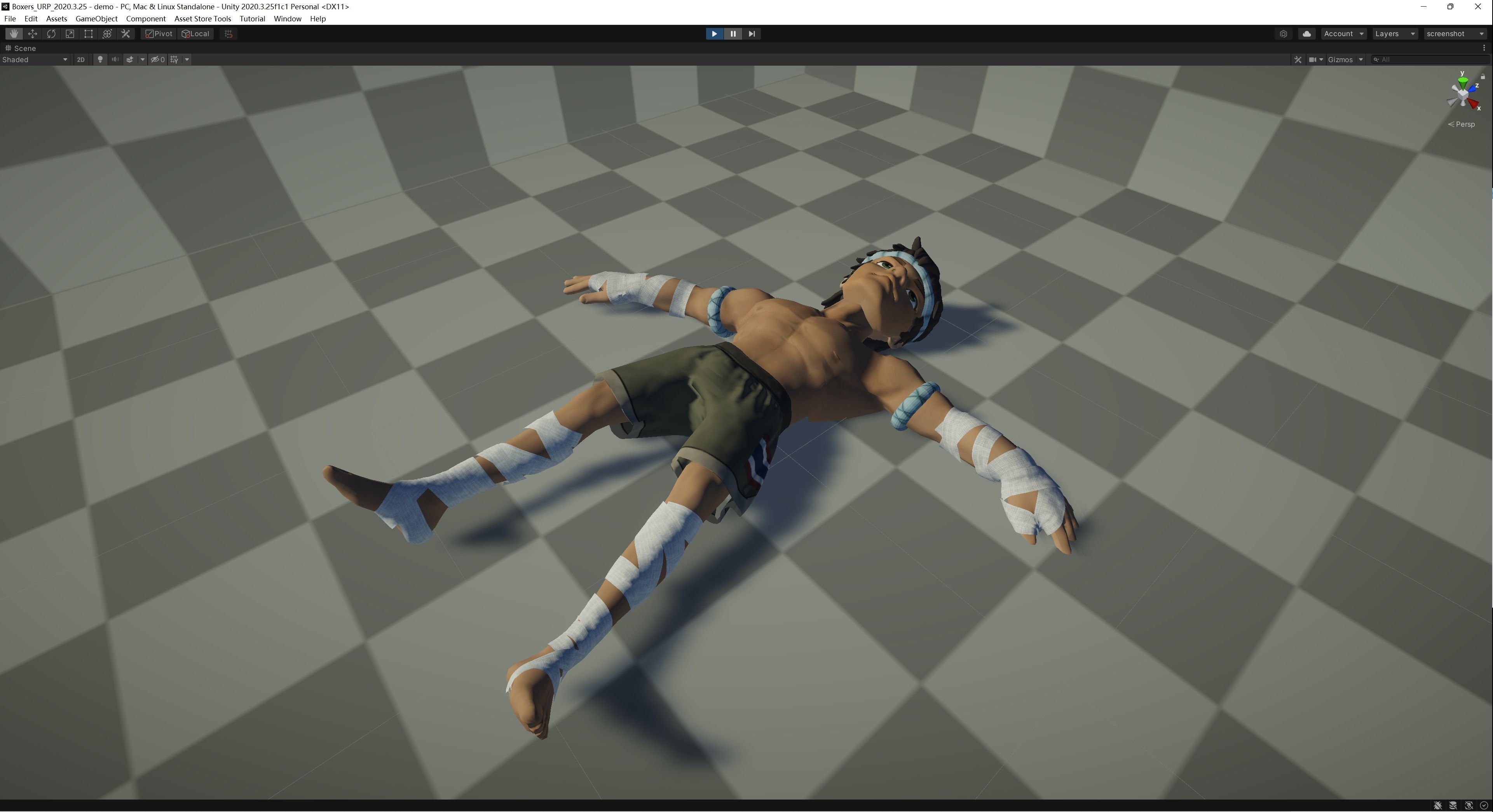 Muay Thai Fighter 3D model_5