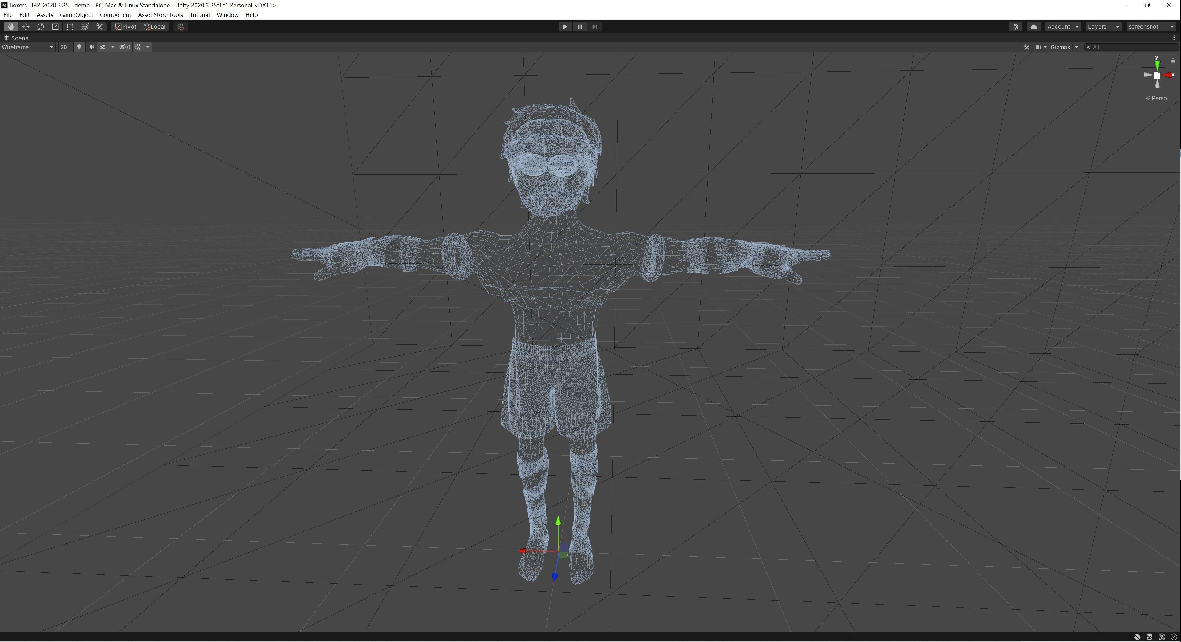 Muay Thai Fighter 3D model_7