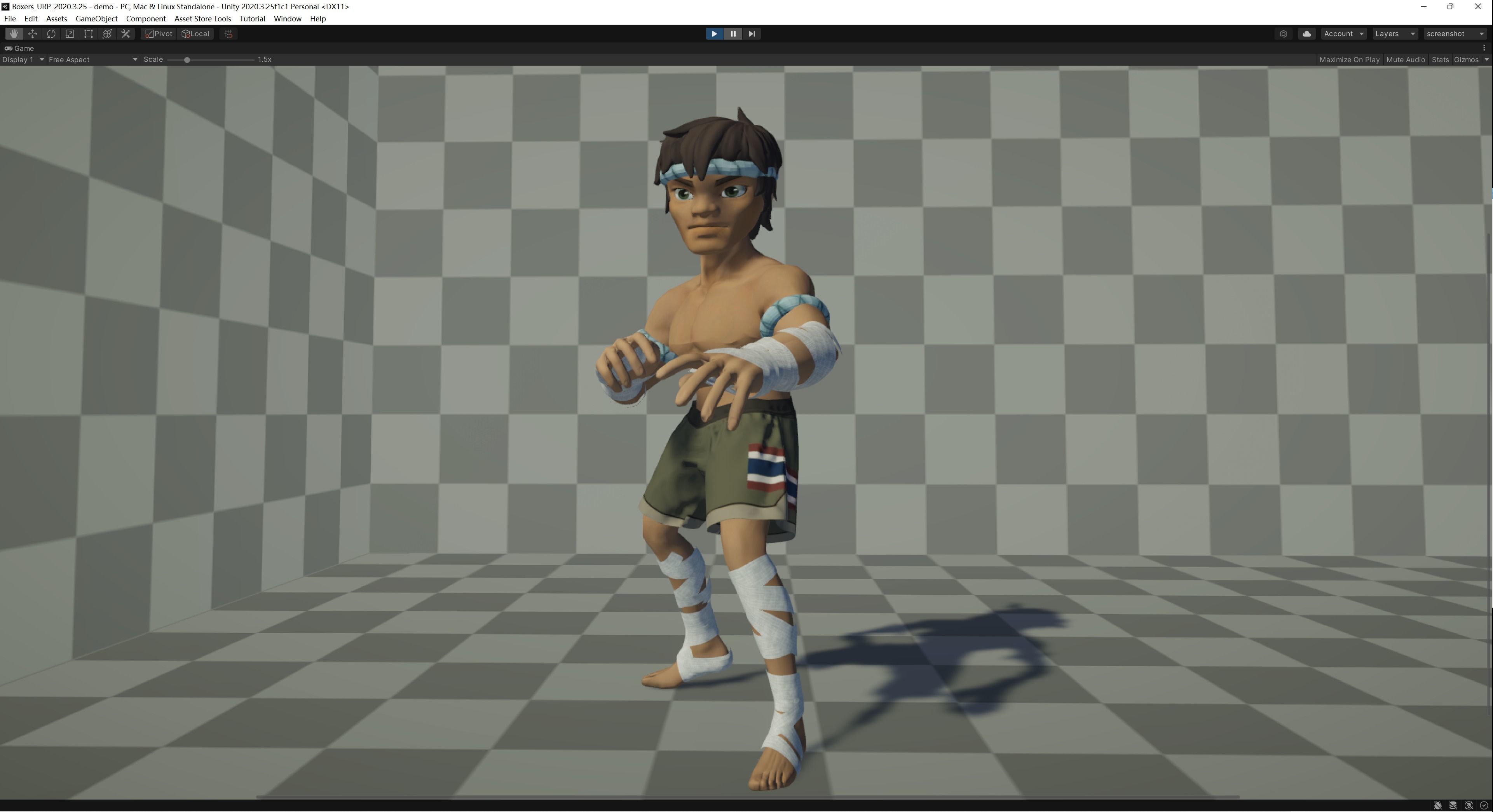 Muay Thai Fighter 3D model_3