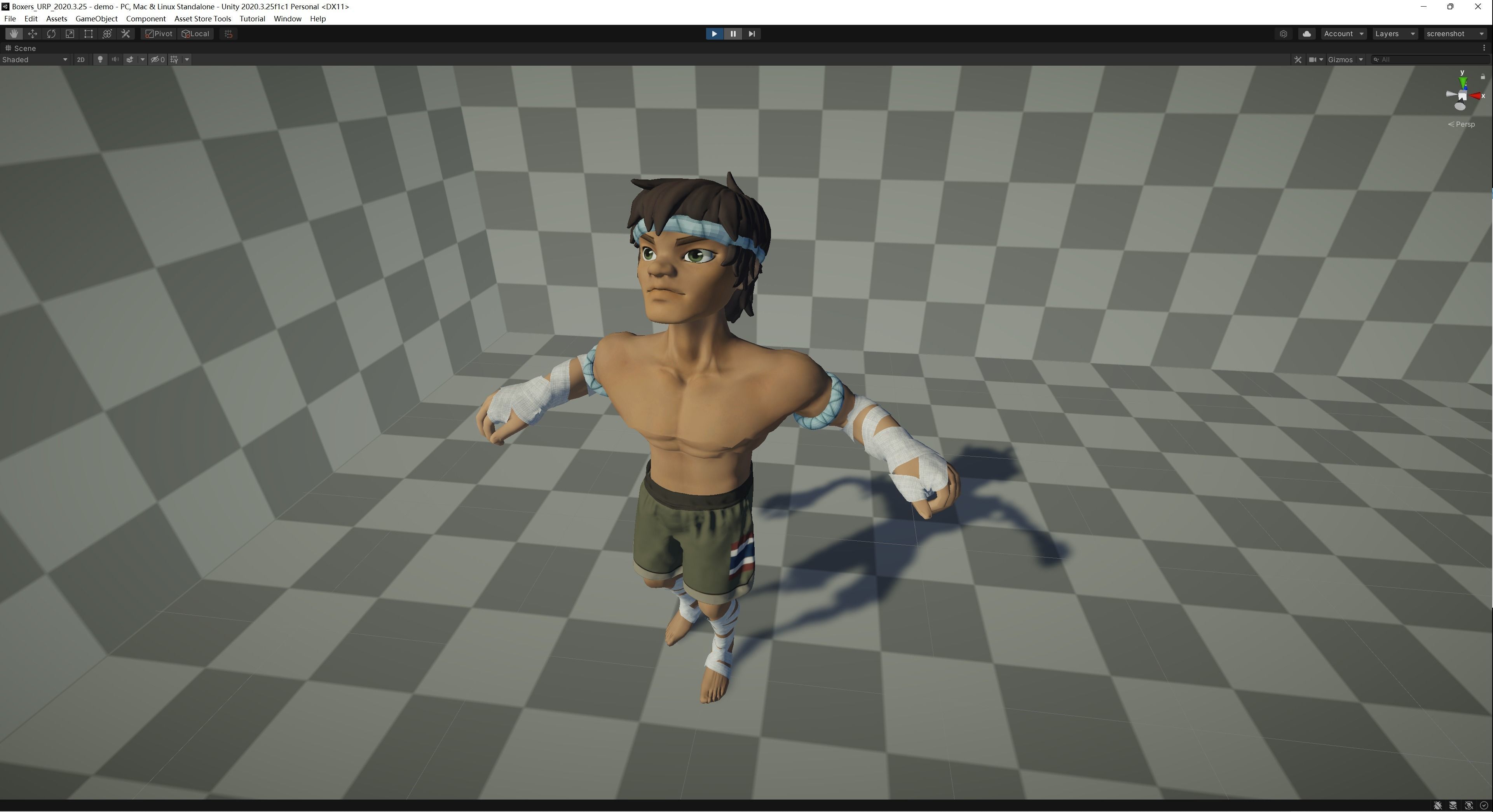 Muay Thai Fighter 3D model_6