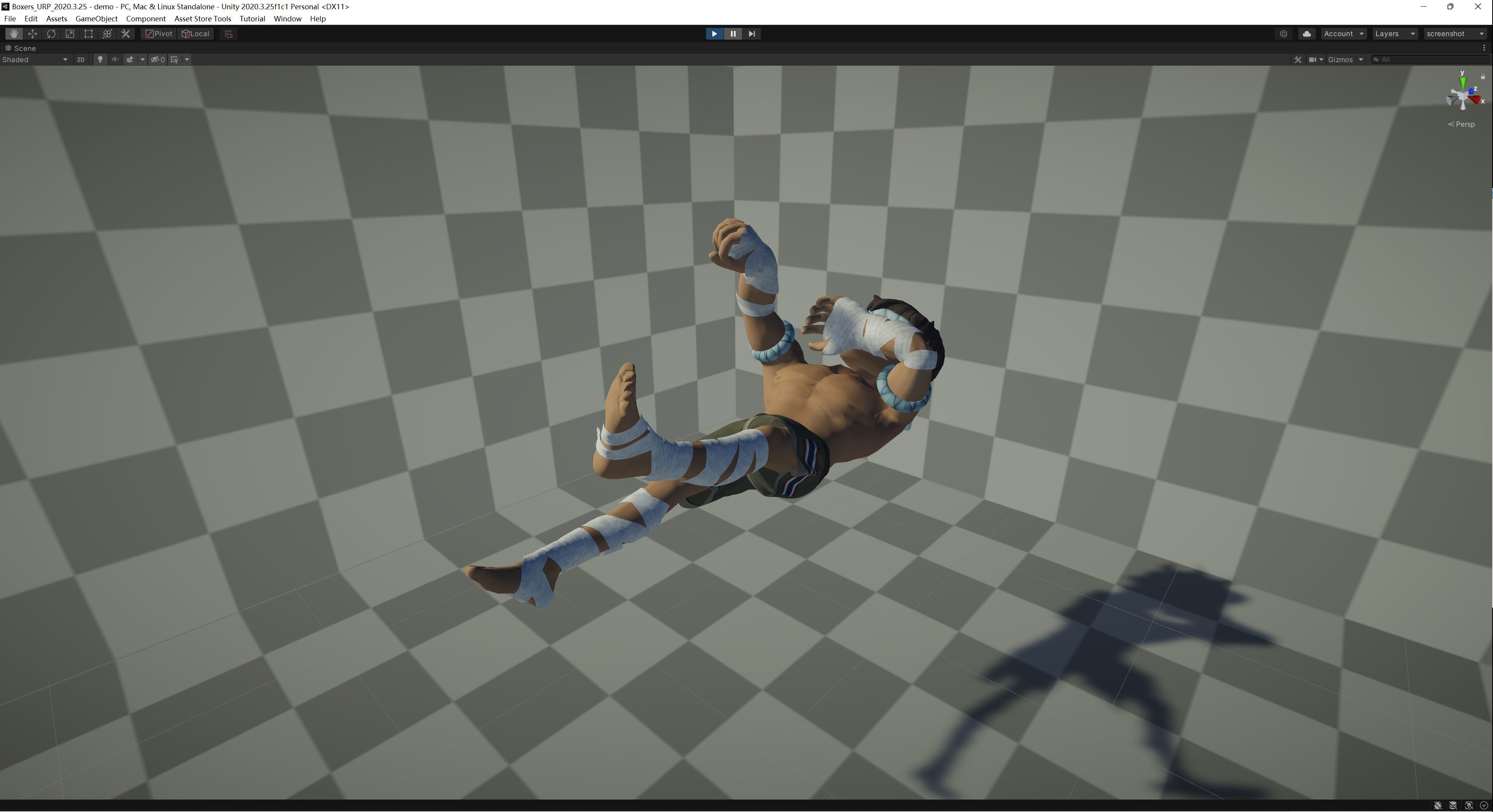 Muay Thai Fighter 3D model_4