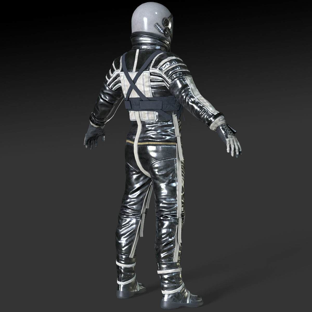 CS04 Space Suit LITE VERSION Low-poly 3D model_10