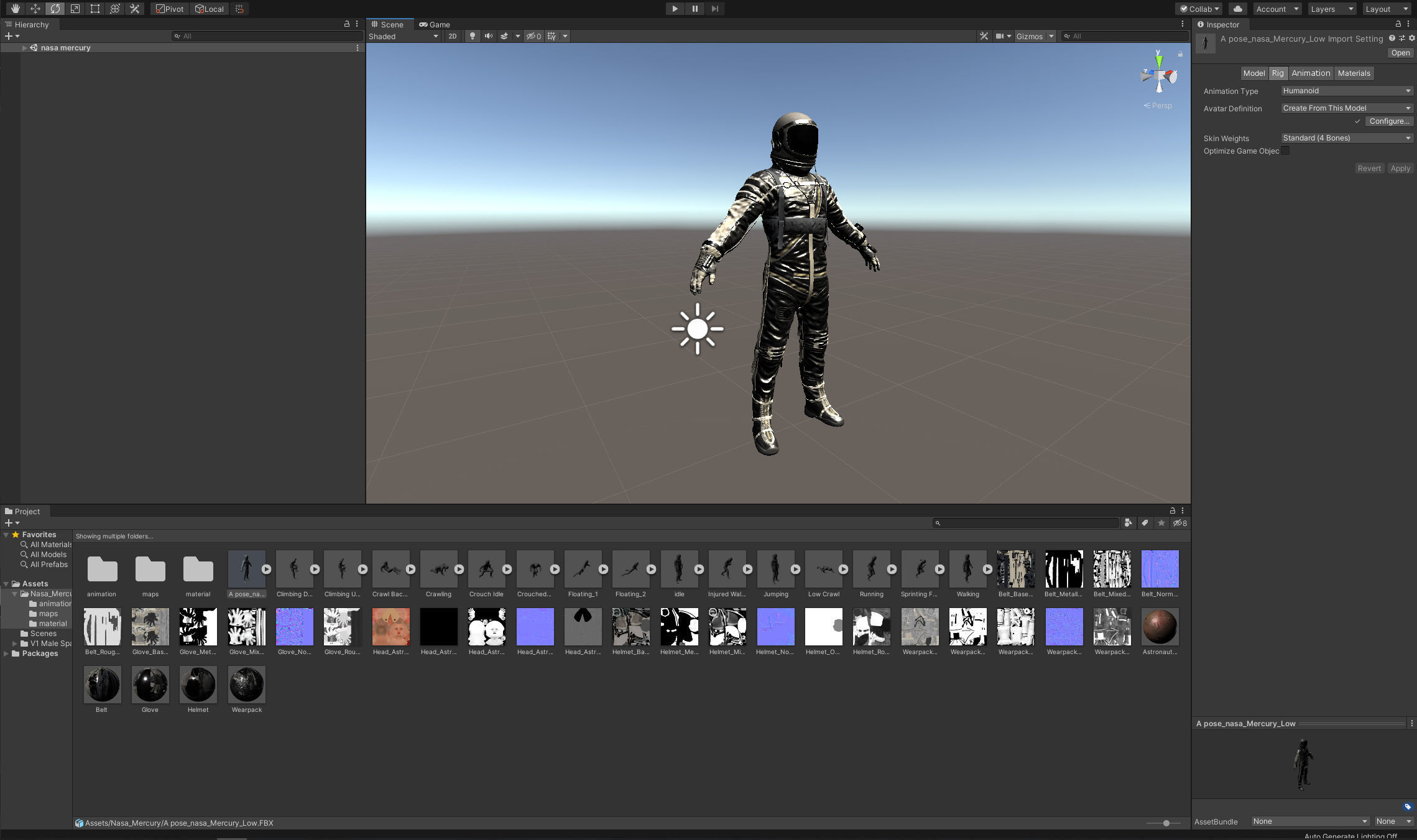 CS04 Space Suit LITE VERSION Low-poly 3D model_19