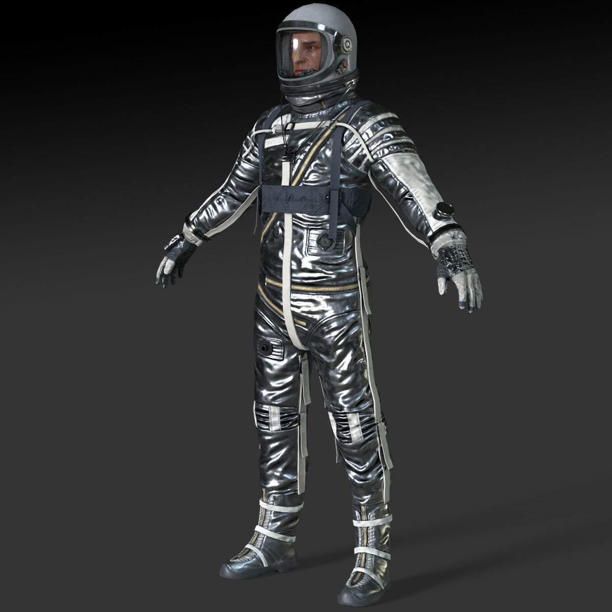 CS04 Space Suit LITE VERSION Low-poly 3D model_14