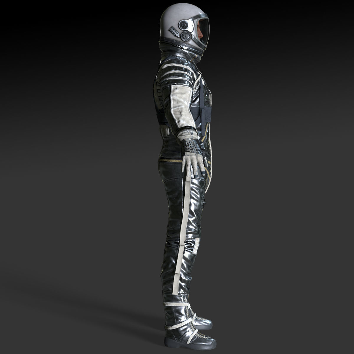 CS04 Space Suit LITE VERSION Low-poly 3D model_9