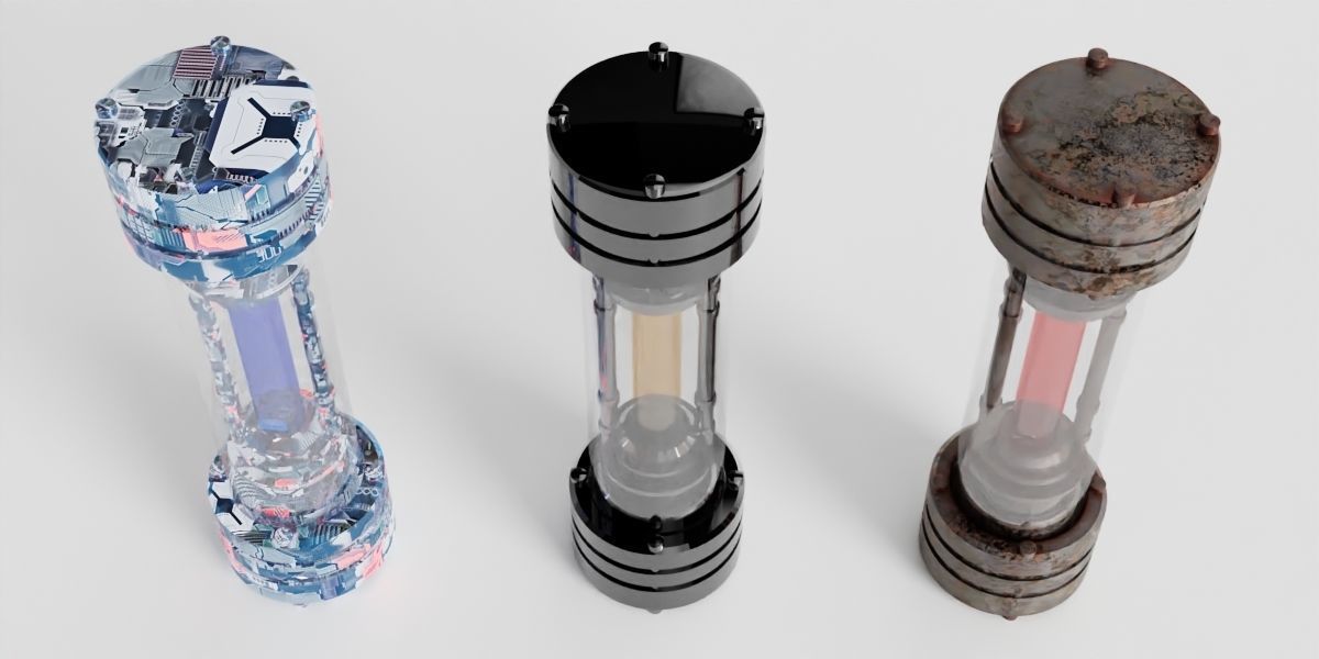 scientific capsule Low-poly 3D model_1
