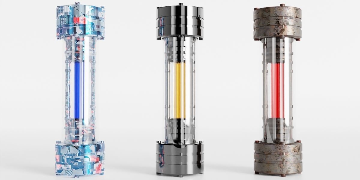 scientific capsule Low-poly 3D model_12