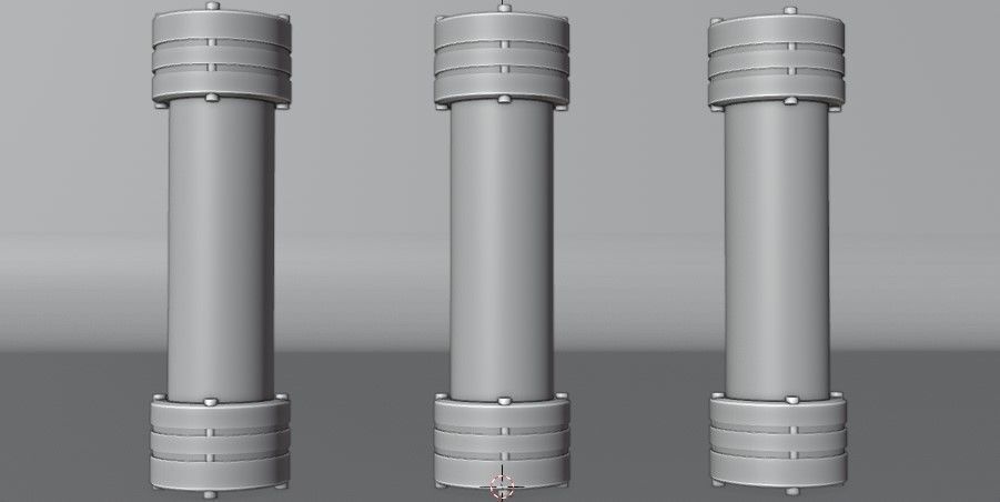 scientific capsule Low-poly 3D model_4