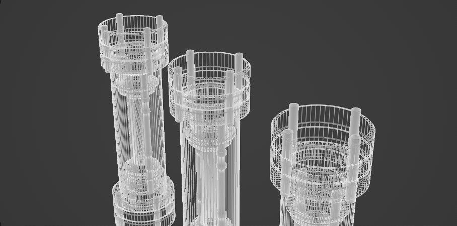 scientific capsule Low-poly 3D model_8