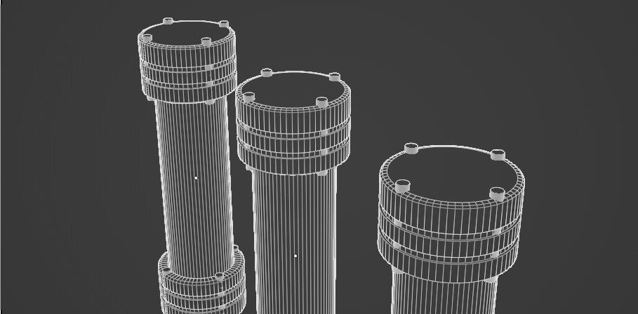 scientific capsule Low-poly 3D model_7