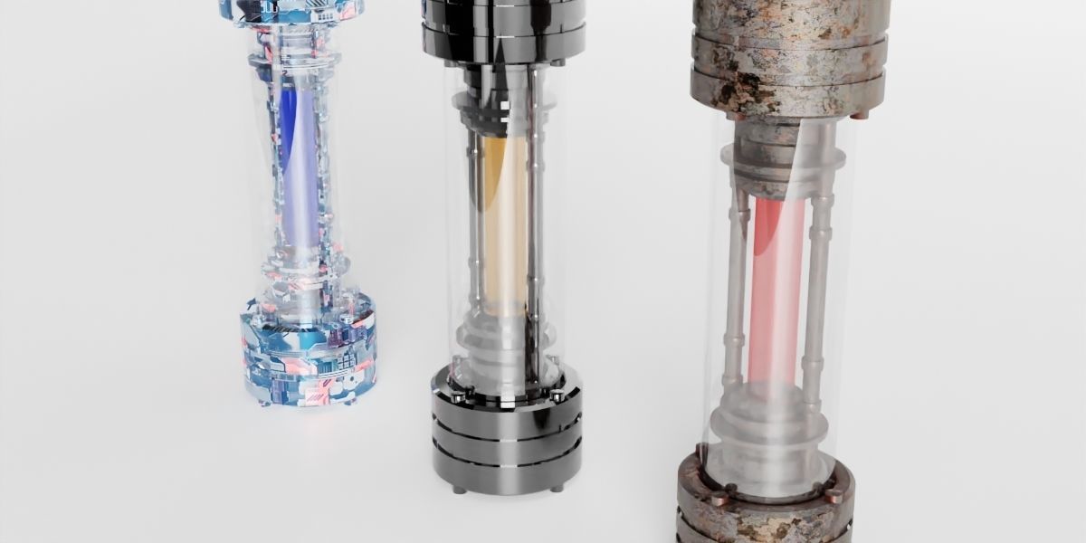 scientific capsule Low-poly 3D model_2