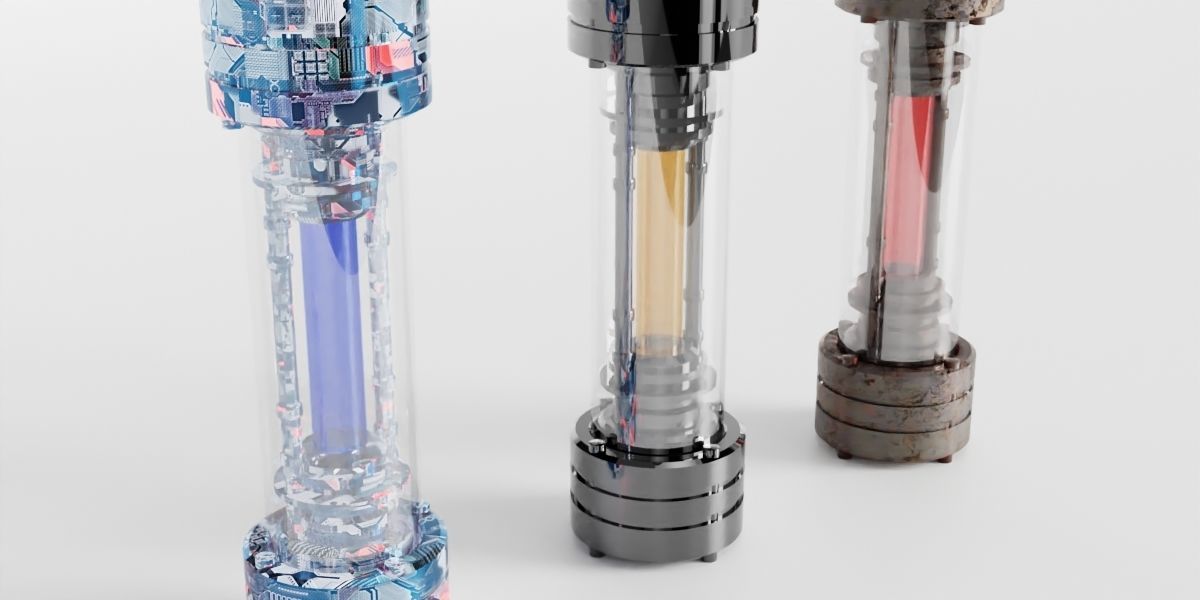 scientific capsule Low-poly 3D model_3