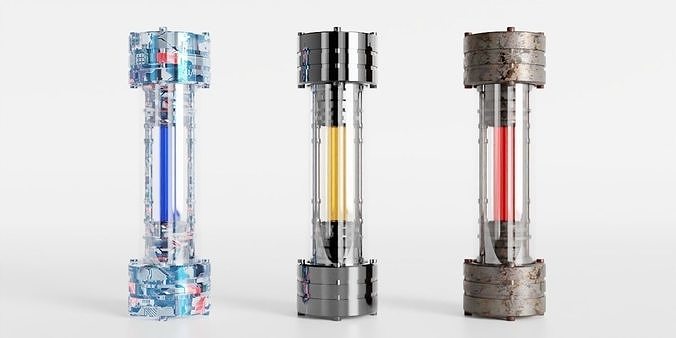 scientific capsule Low-poly 3D model