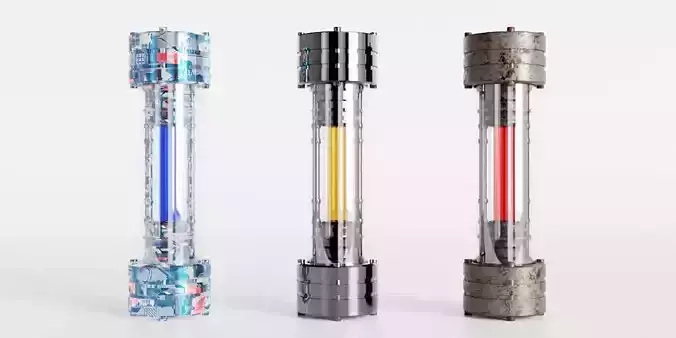 scientific capsule Low-poly 3D model