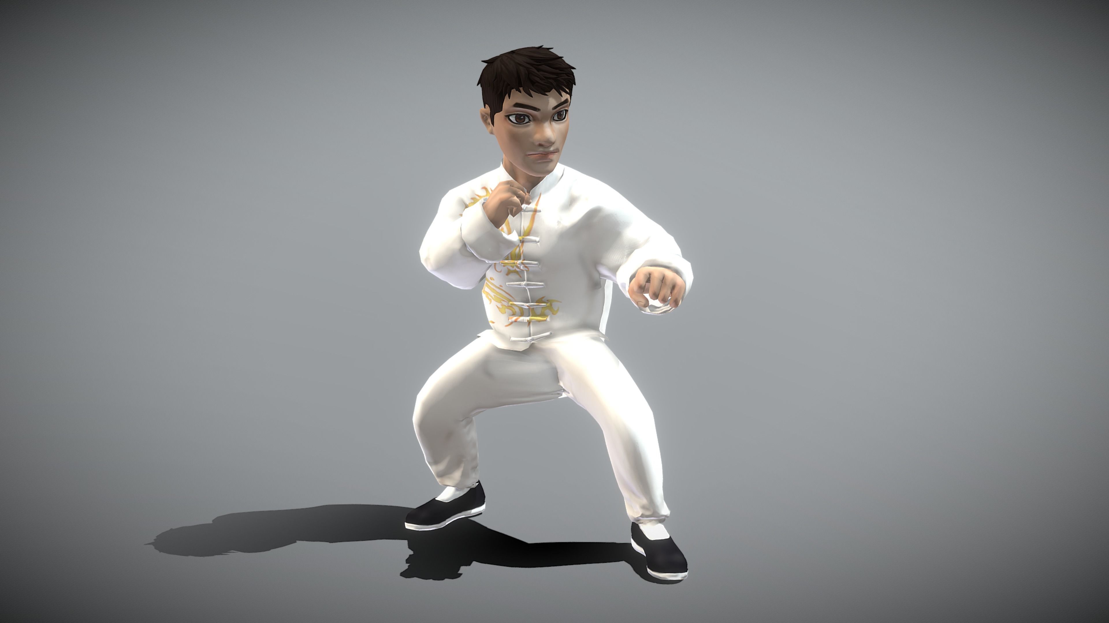 Kung fu Master 3D model_8