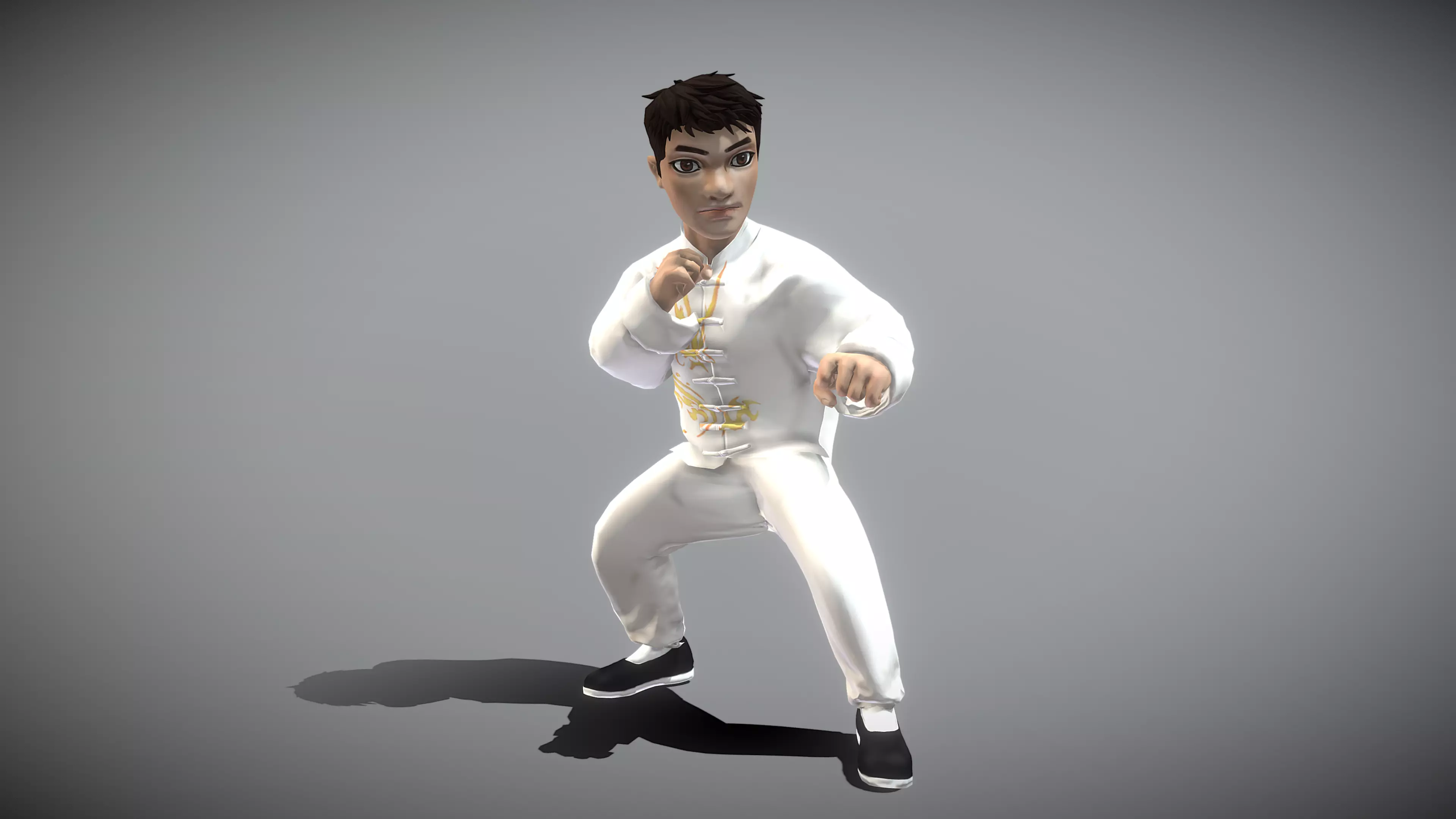 Kung fu Master 3D model_0