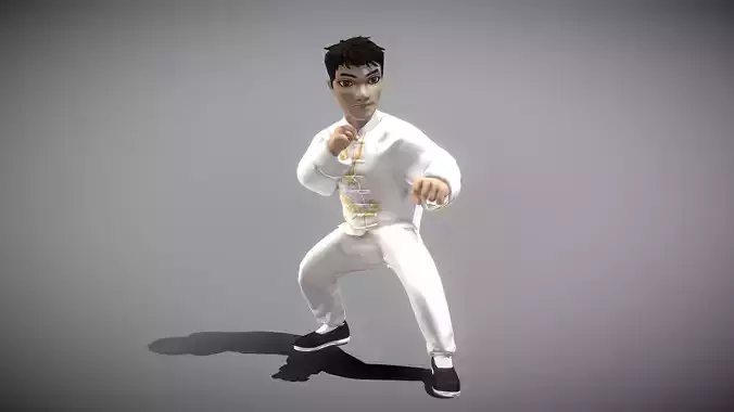Kung fu Master 3D model Kung fu Master 3D model