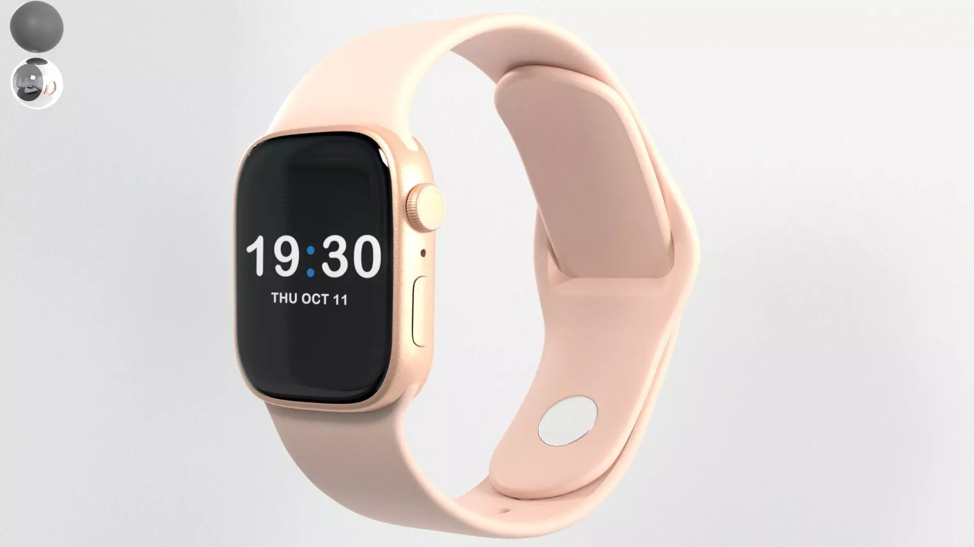 Apple Watch Low-poly 3D model_0