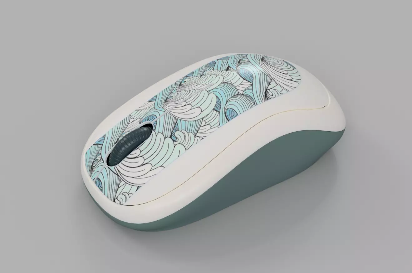 wireless mouse Free 3D model_0