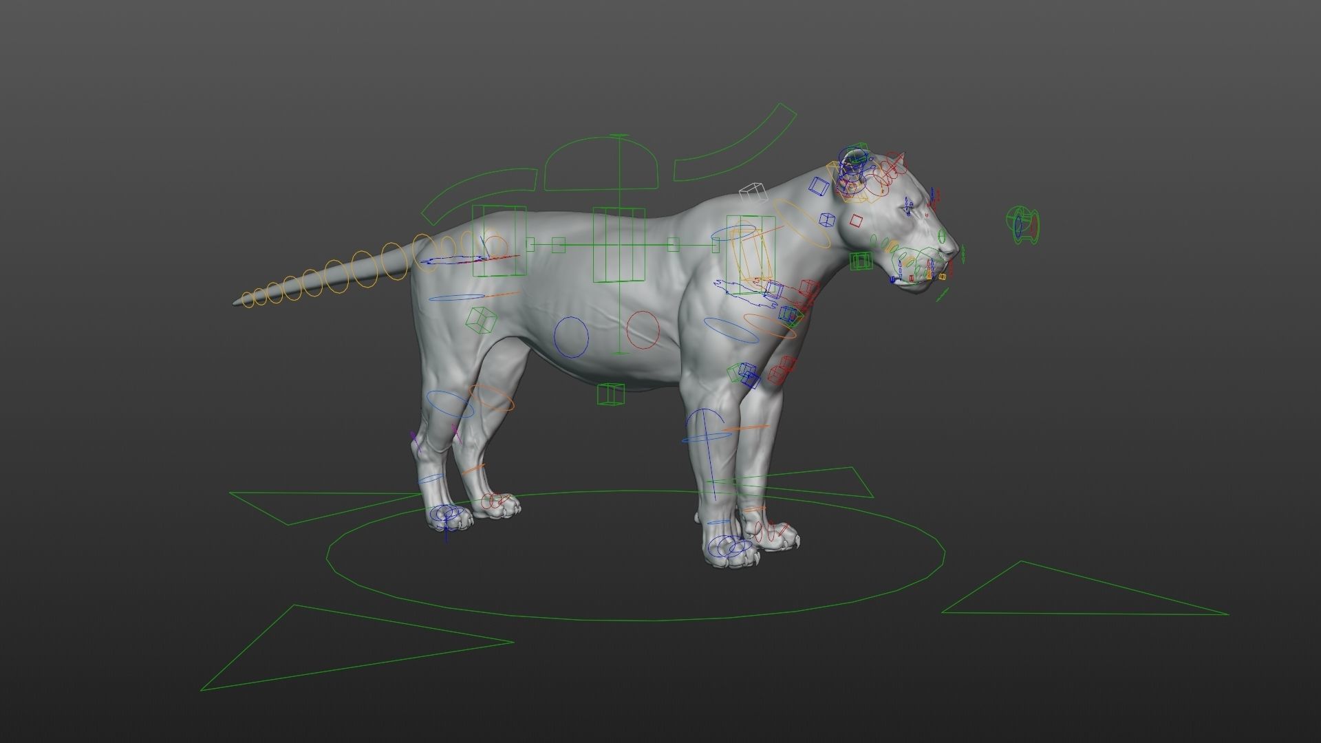 Male Lion Animated VFX Grace 3D model_24