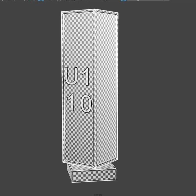 Street Advertising Billboard 16 Low-poly 3D model_13