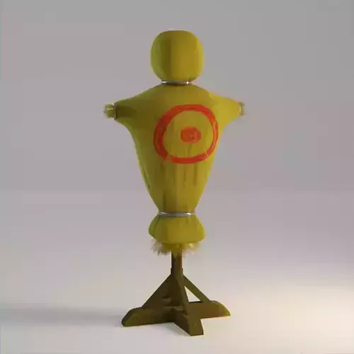 Medieval Training Dummy Low-poly 3D model Medieval Training Dummy Low-poly 3D model