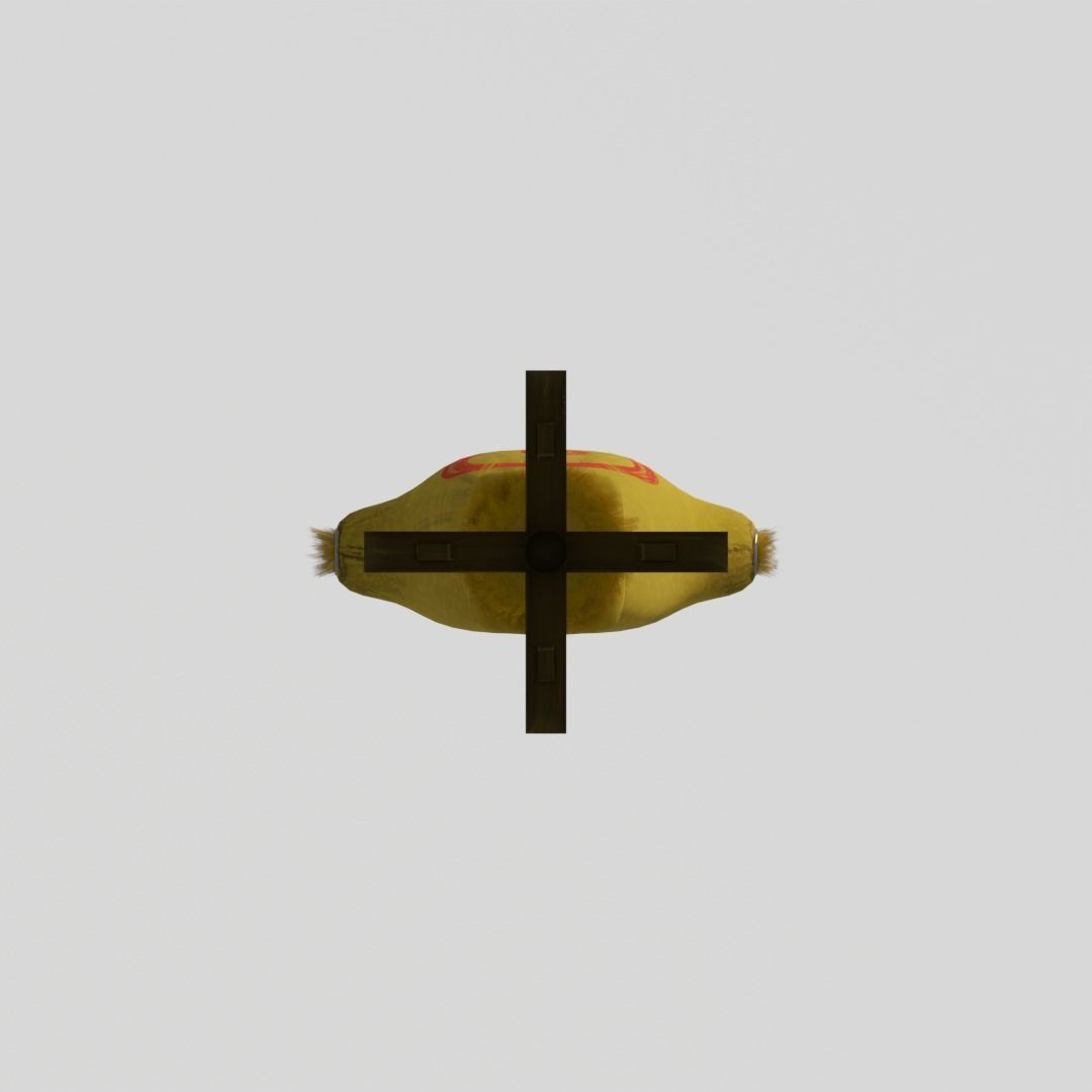 Medieval Training Dummy Low-poly 3D model_6