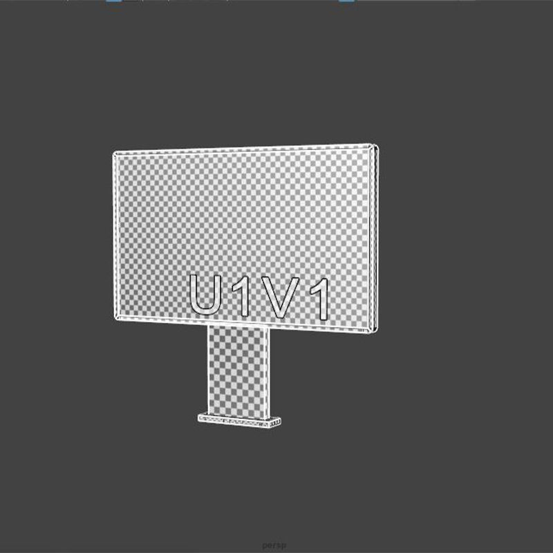 Street Advertising Billboard 18 Low-poly 3D model_16