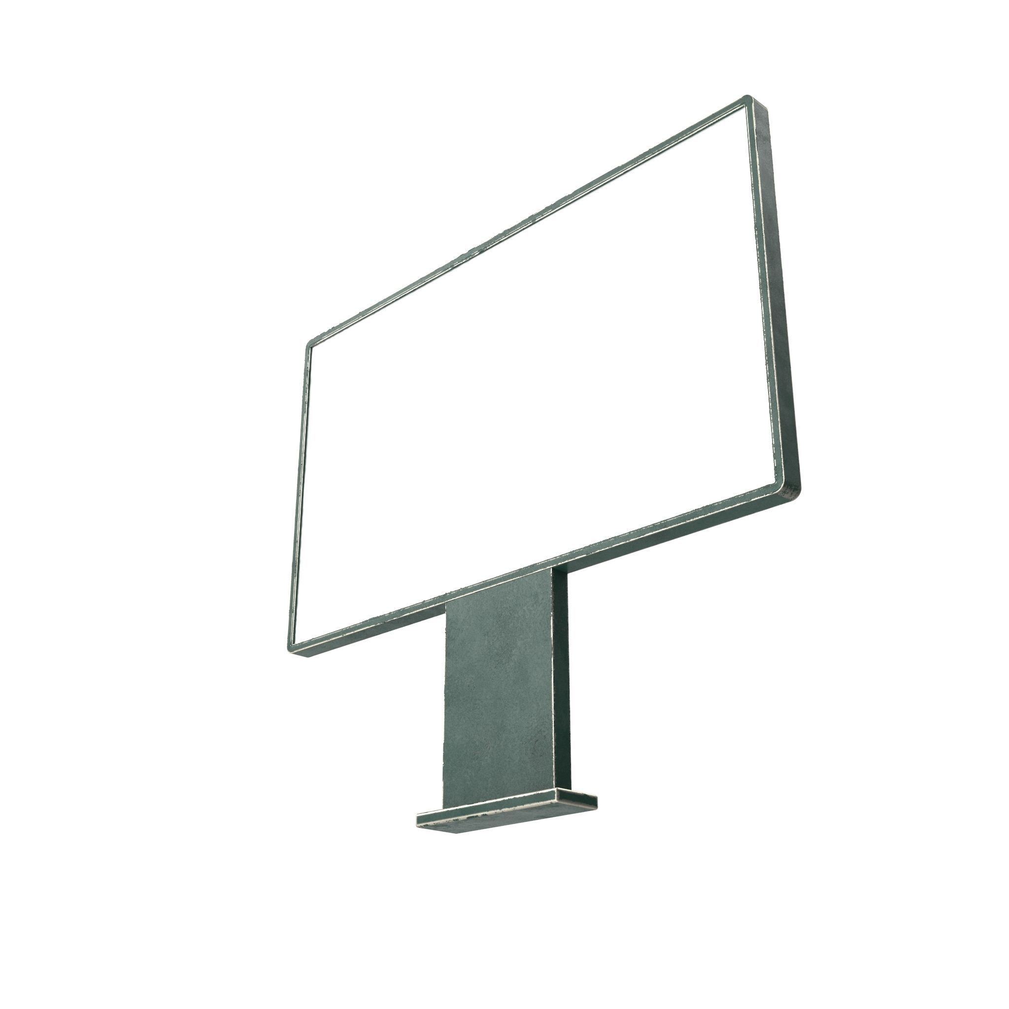 Street Advertising Billboard 18 Low-poly 3D model_6