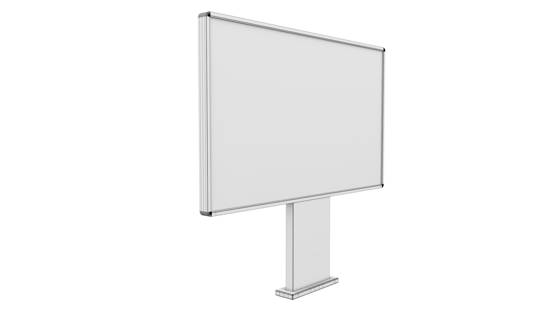 Street Advertising Billboard 18 Low-poly 3D model_13