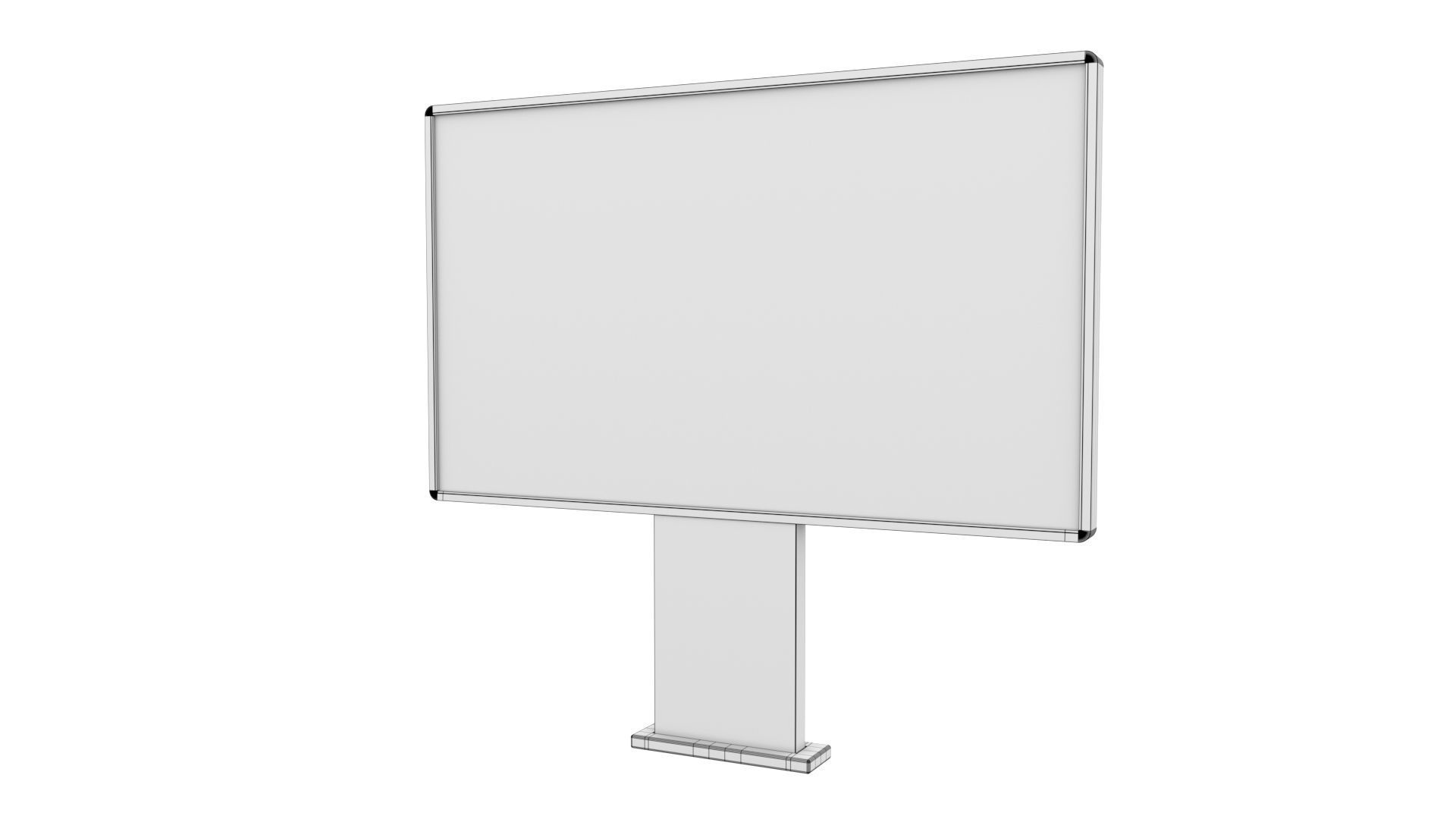 Street Advertising Billboard 18 Low-poly 3D model_8