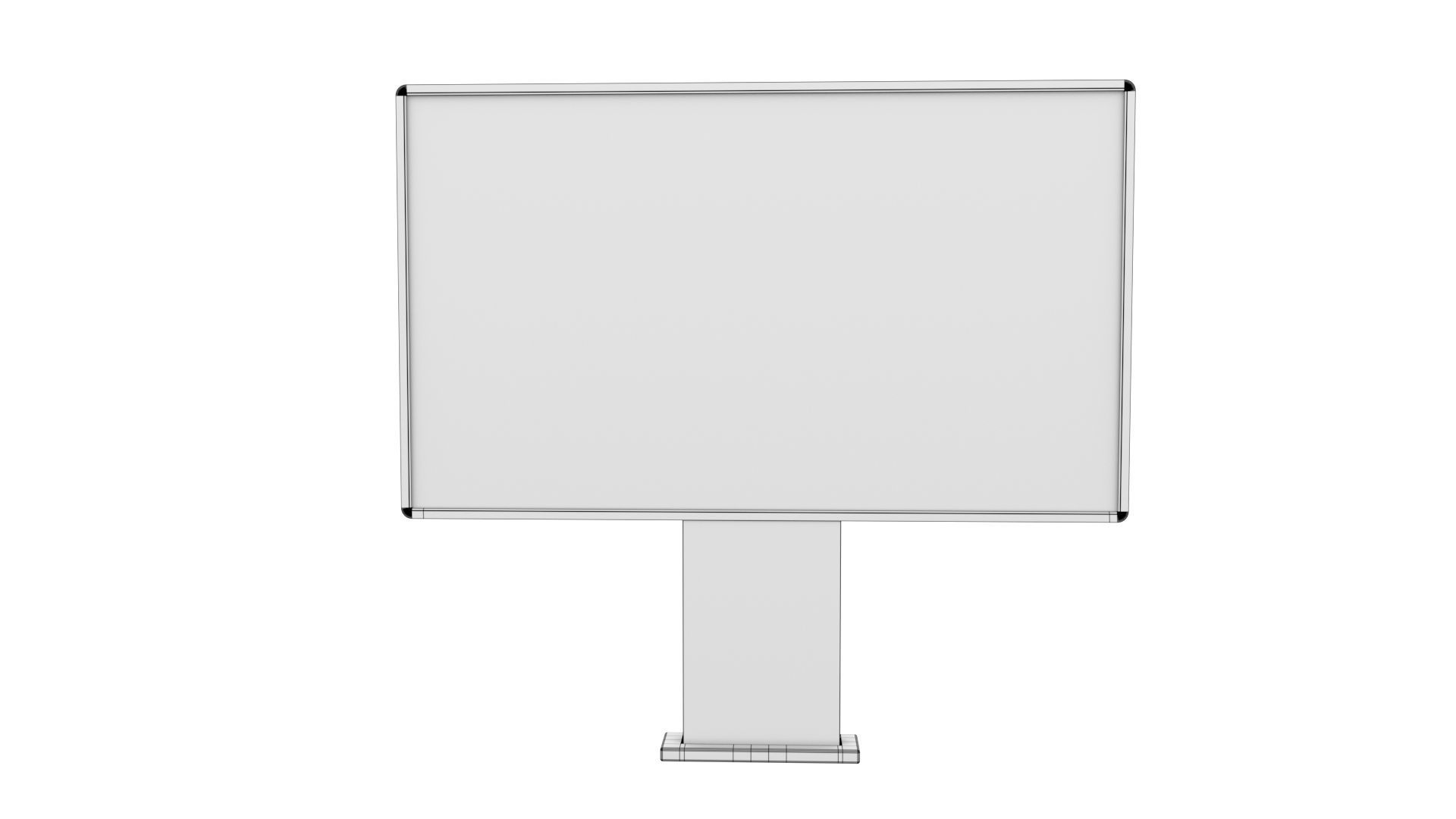 Street Advertising Billboard 18 Low-poly 3D model_14