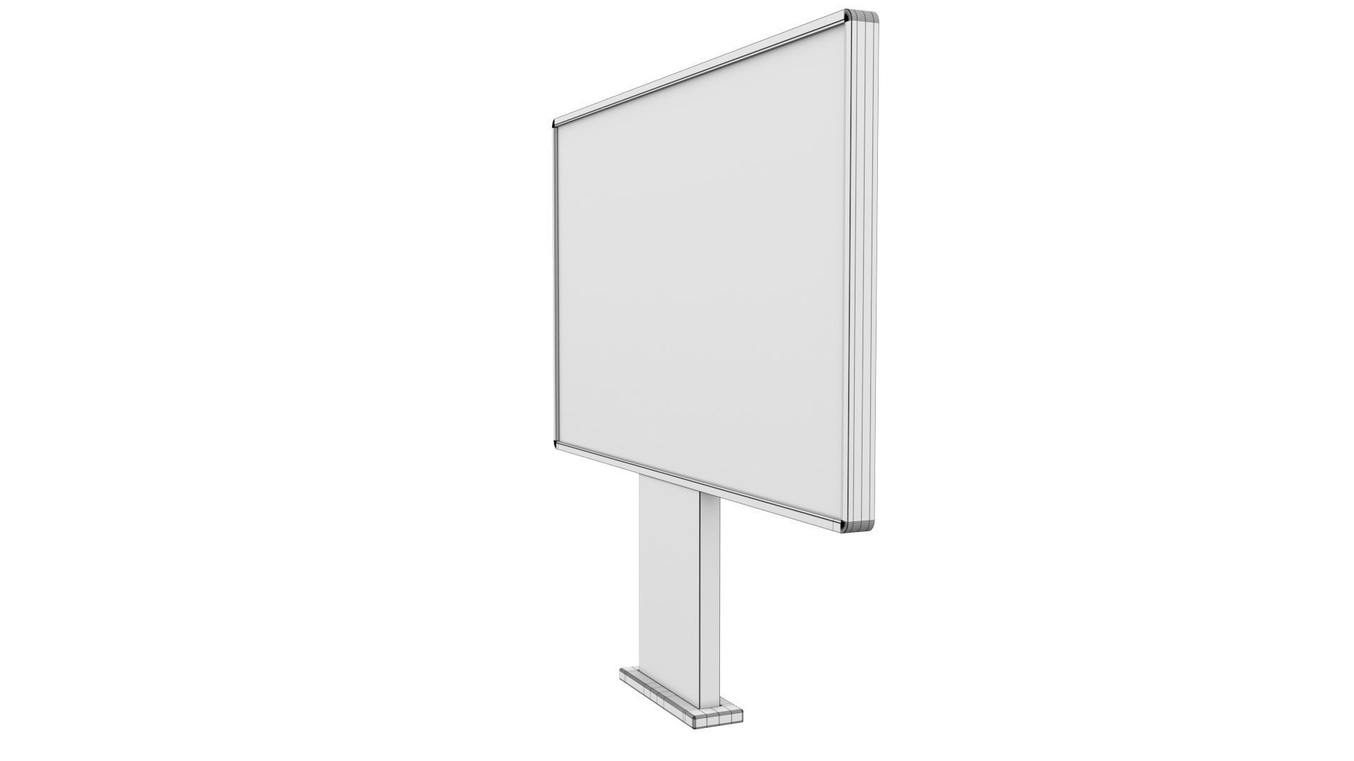 Street Advertising Billboard 18 Low-poly 3D model_10