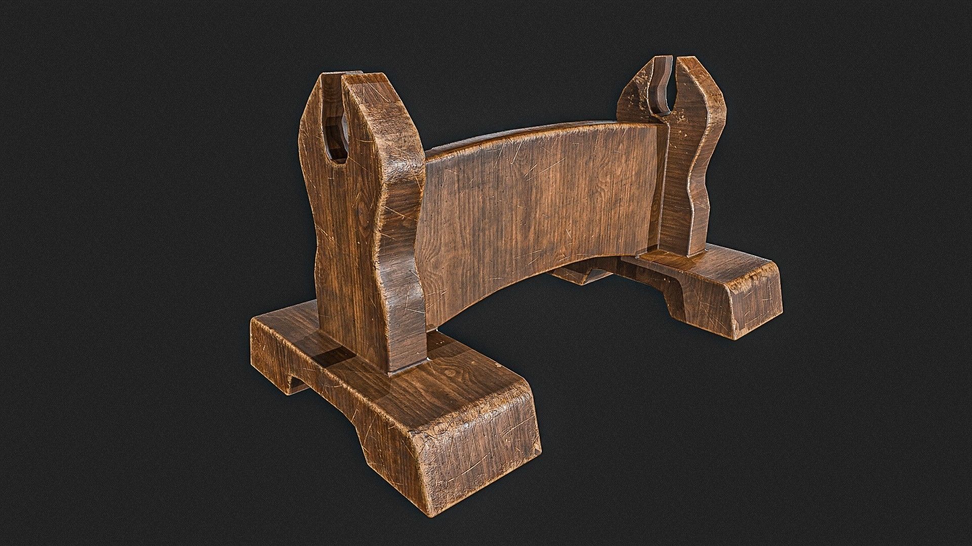 Ninja Sword  Low-poly 3D model_13