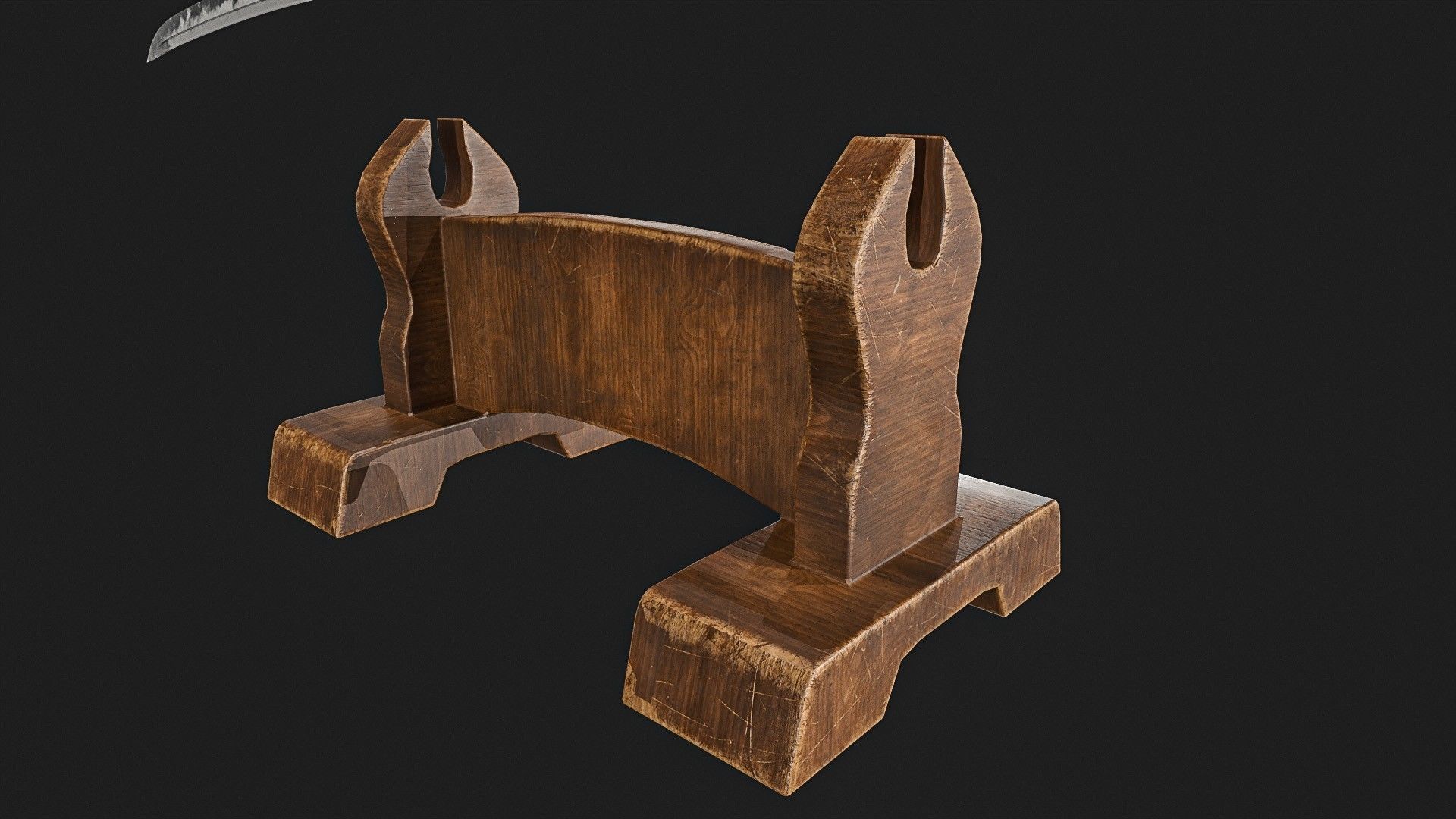 Ninja Sword  Low-poly 3D model_4