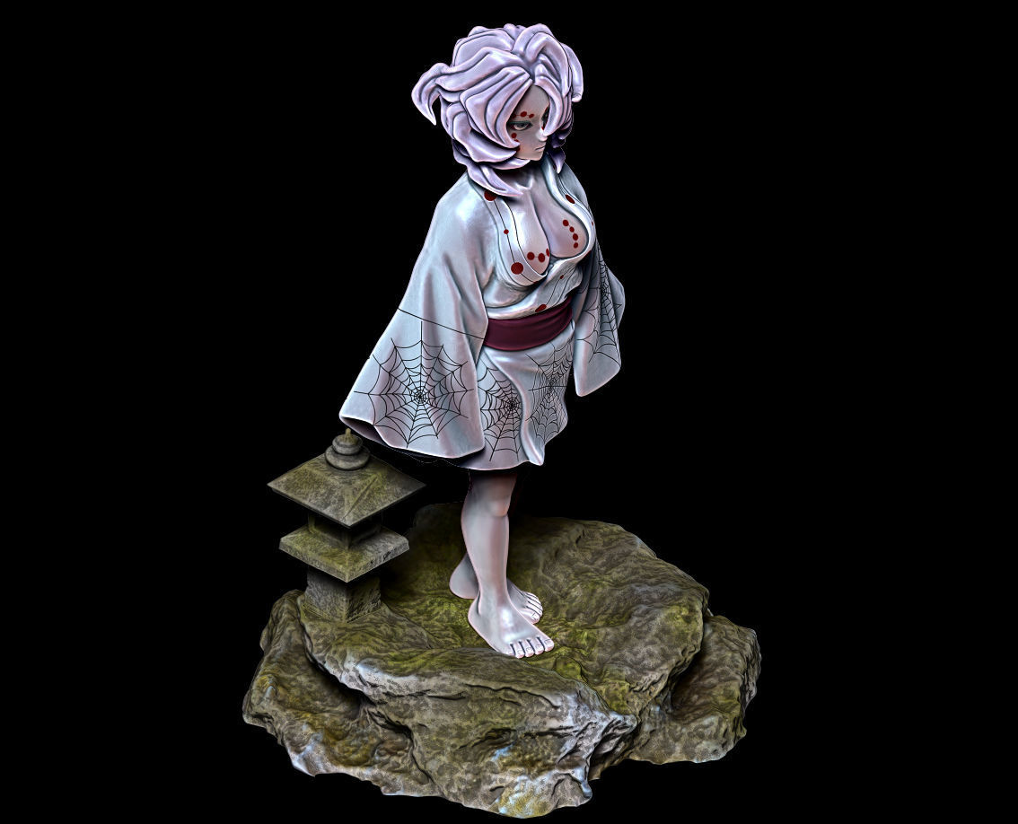 Demon Slayer Rui Girl version model for 3D print 3D print model_1