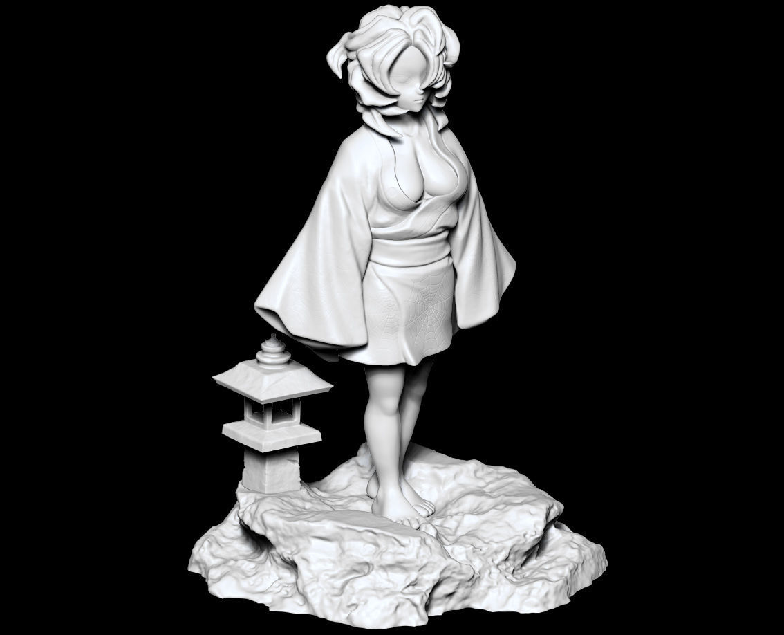 Demon Slayer Rui Girl version model for 3D print 3D print model_5