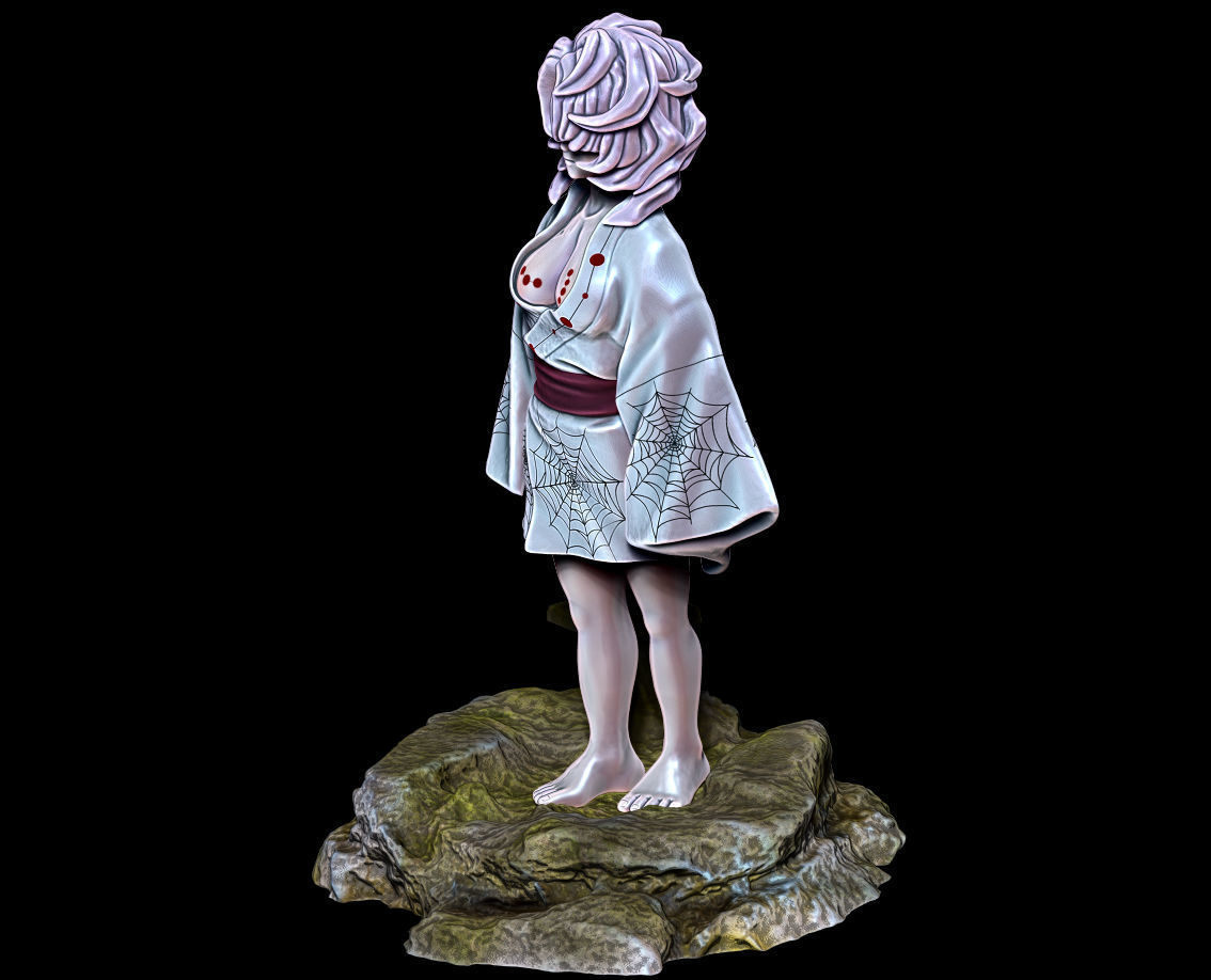 Demon Slayer Rui Girl version model for 3D print 3D print model_3