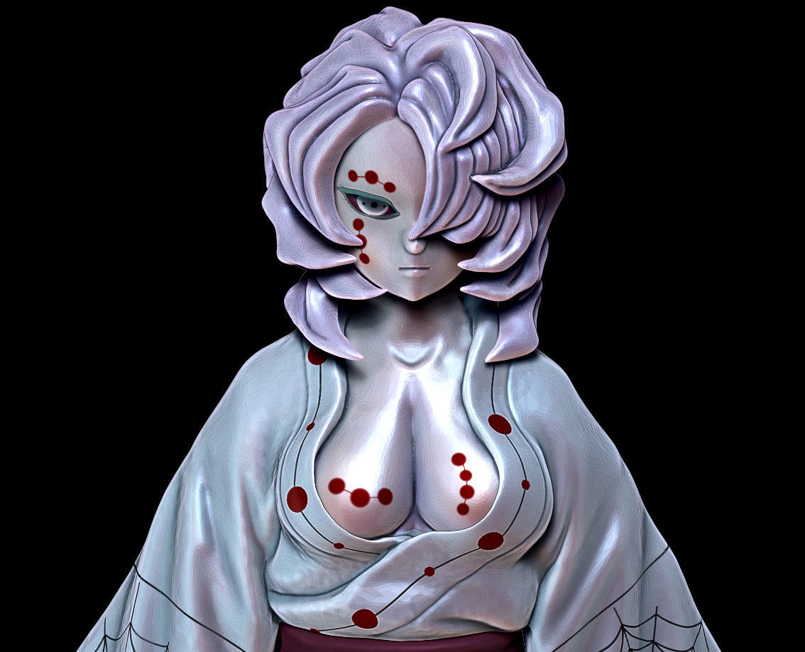 Demon Slayer Rui Girl version model for 3D print 3D print model_4