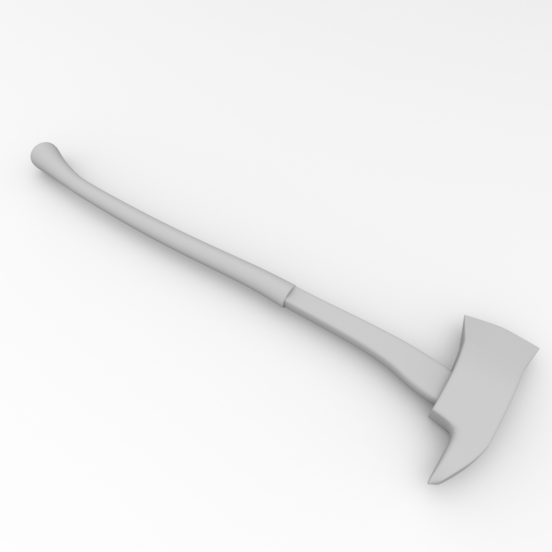 Fire Axe 3D model_3