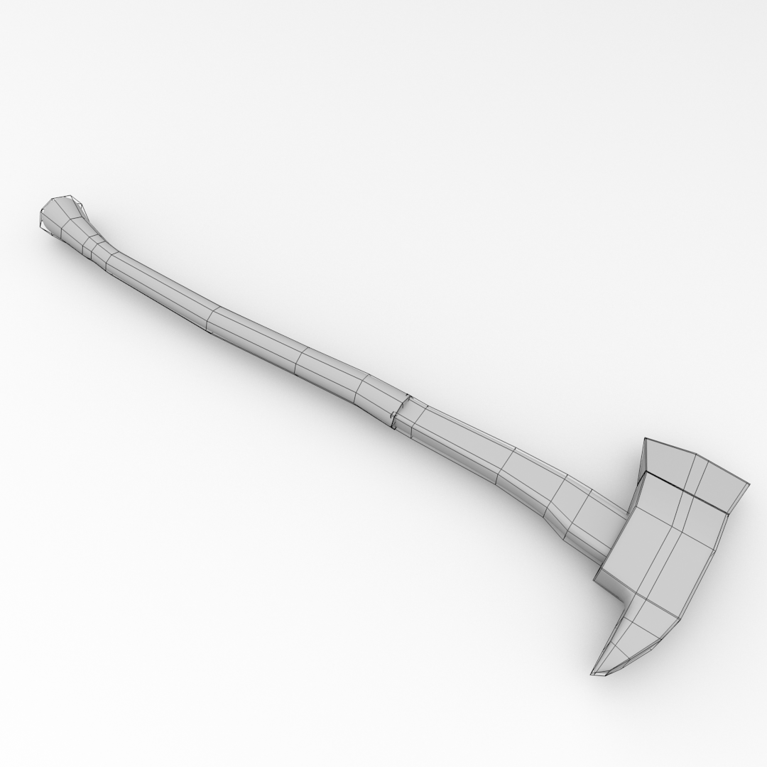 Fire Axe 3D model_4